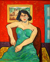 Woman in the Green Dress